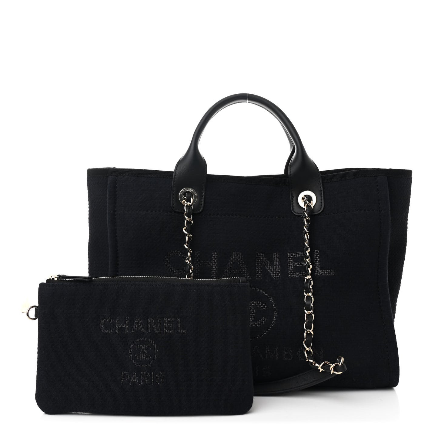 Mixed Fibers Small Deauville Tote Black