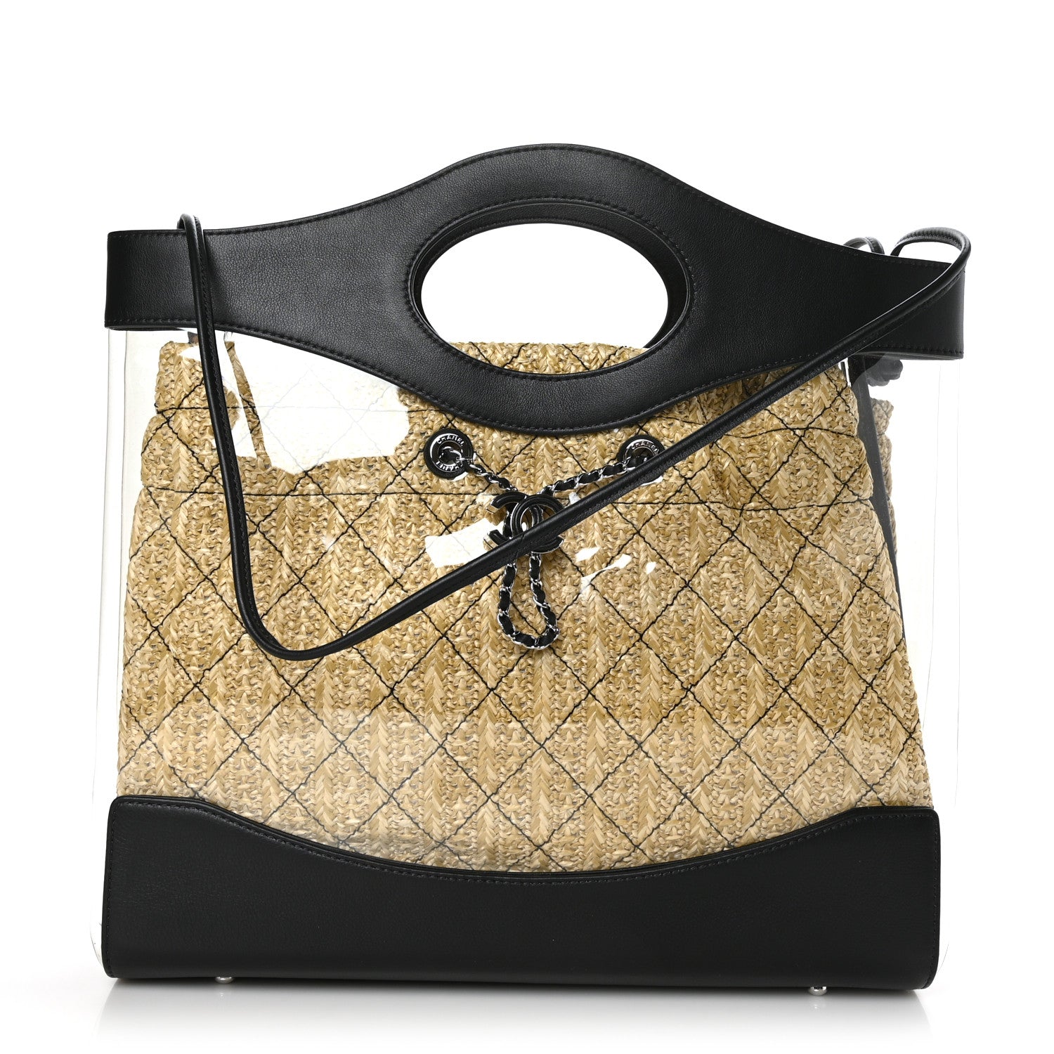Chanel Calfskin PVC Quilted Chanel 31 Bag Black 1 of 10