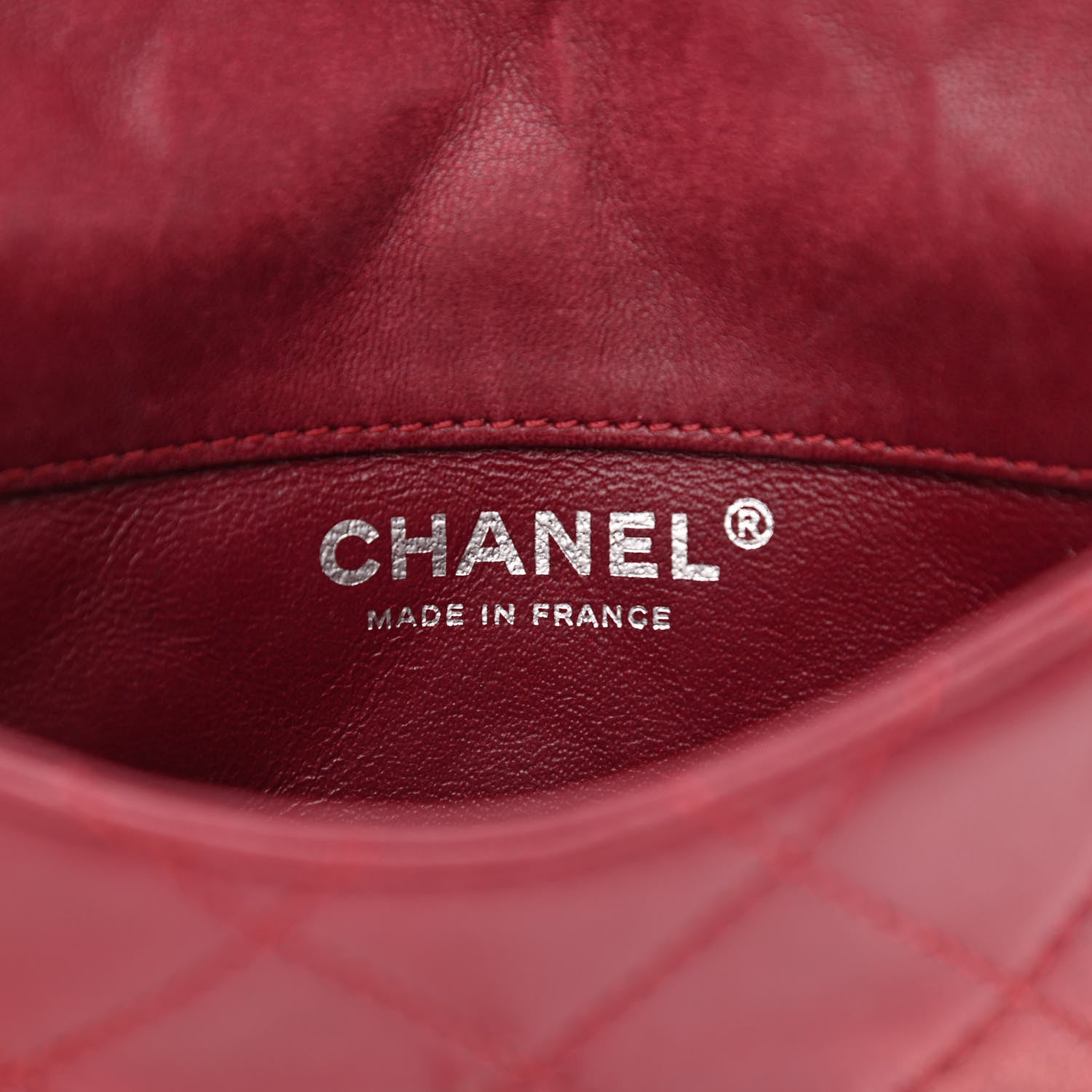 Chanel Lambskin Quilted Mini Mineral Nights Flap Crossbody Bag Dark Red 7 of 17