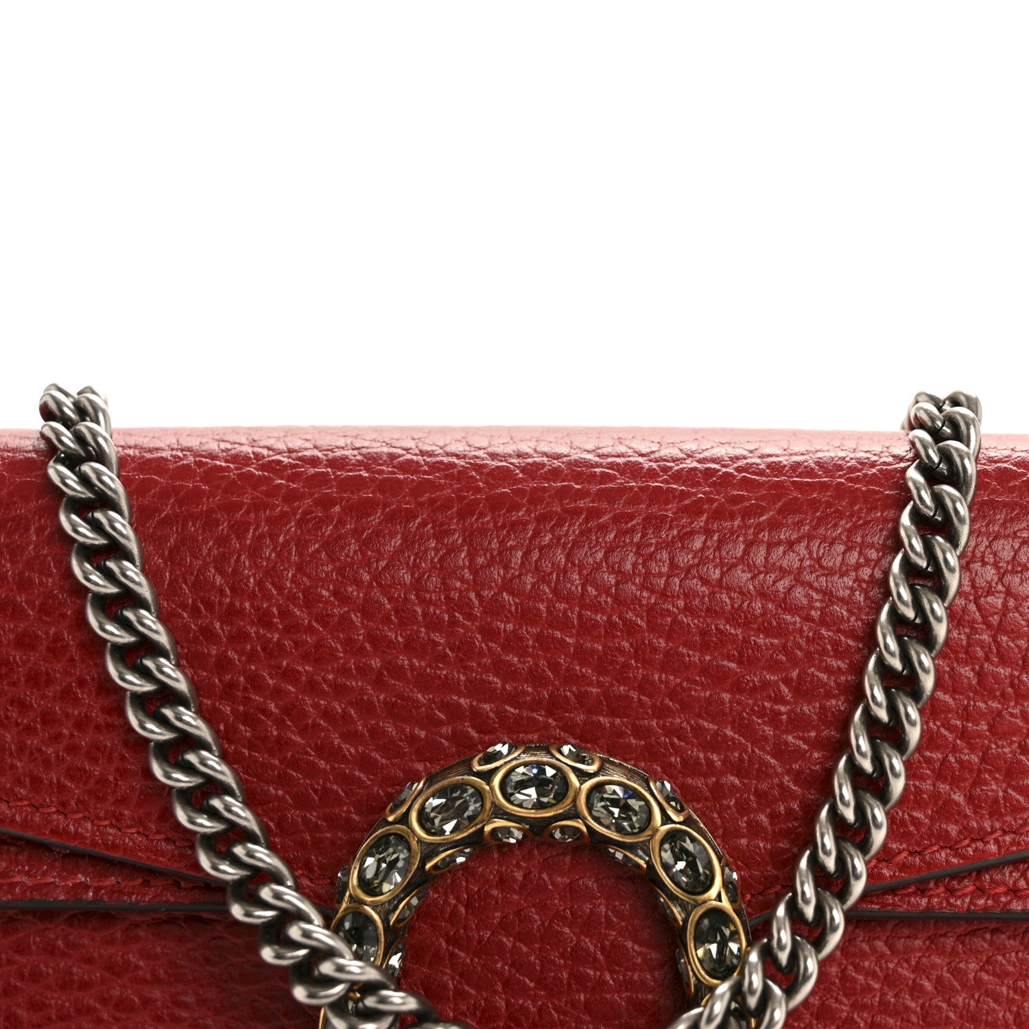 Gucci Calfskin Super Mini Dionysus Shoulder Bag Hibiscus Red 5 of 7