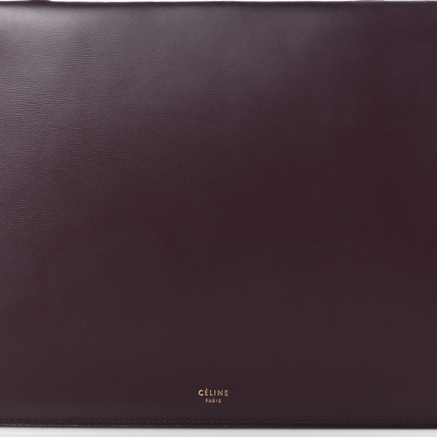 Celine Patina Box Calfskin Medium Clasp Bag Bordeaux 7 of 11