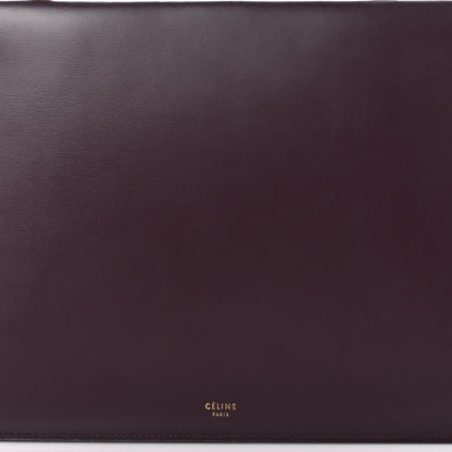 Celine Patina Box Calfskin Medium Clasp Bag Bordeaux 7 of 11