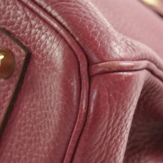 Taurillon Clemence Birkin 35 Rubis Red