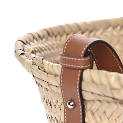 Loewe Raffia Basket Tote Bag Natural Tan Orange 14 of 15