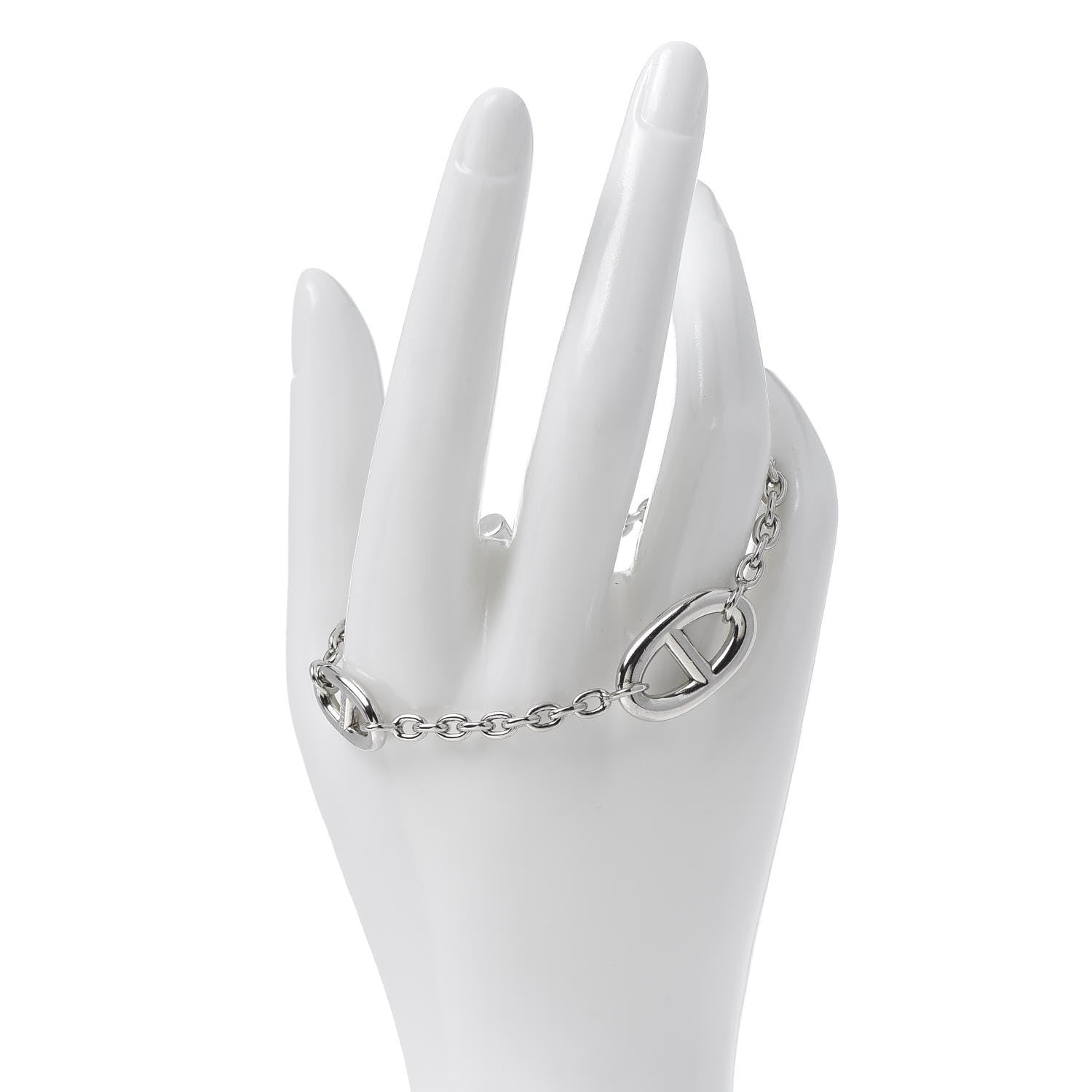 Hermes Sterling Silver Farandole Bracelet LG 2 of 4