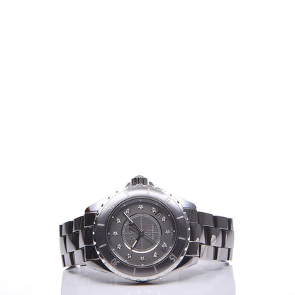 Chanel Titanium Ceramic Diamond 38mm J12 Automatic Watch 3 of 7