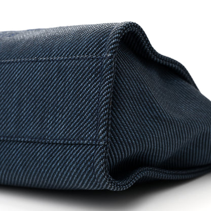 Chanel Mixed Fibers Small Deauville Tote Navy Blue 10 of 10