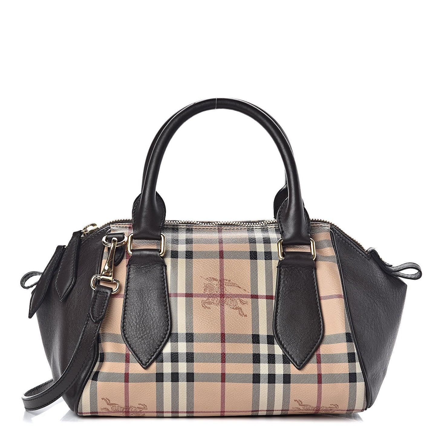 Haymarket Check Small Blaze Satchel Chocolate