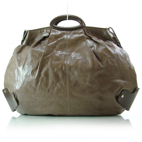 MarniLeatherBalloonMessengerBrown