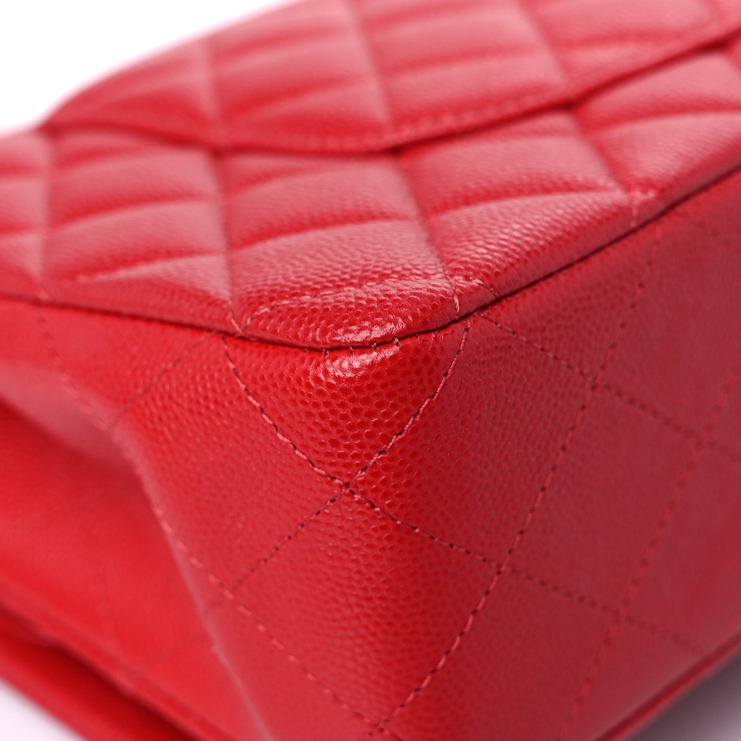 Chanel Caviar Quilted Medium Double Flap Red 9 of 12