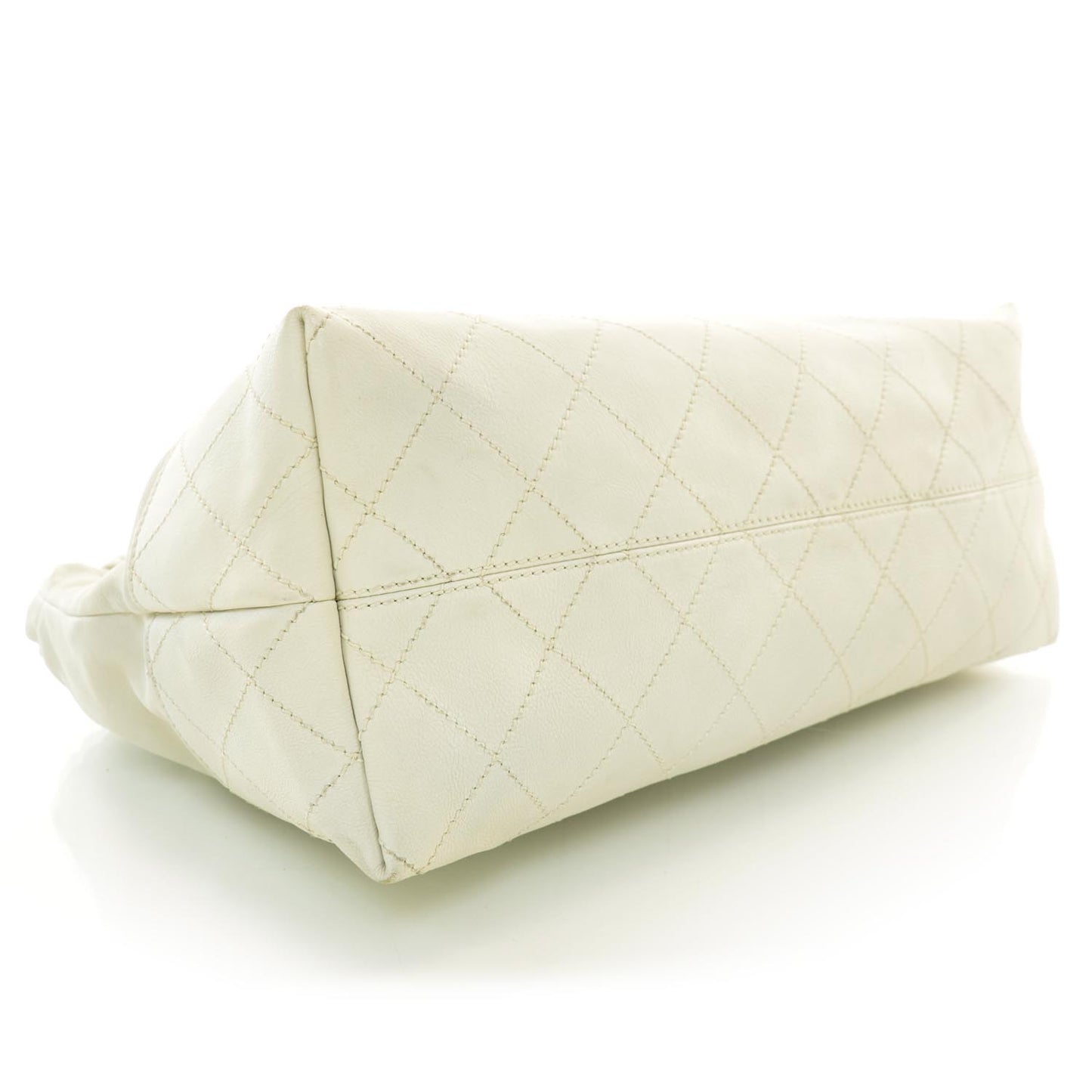 Leather Baby Coco Cabas White