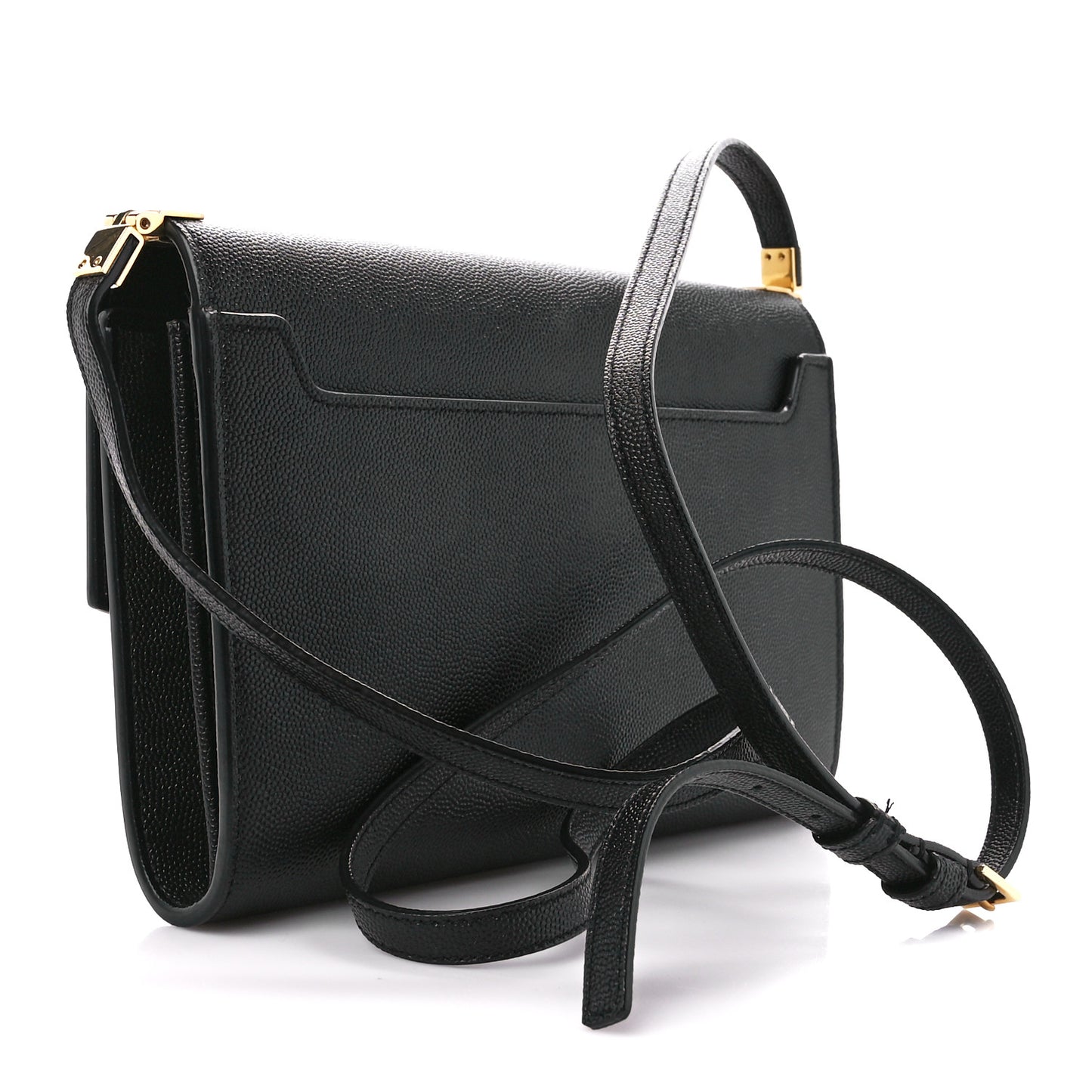Grain de Poudre Mini Uptown Crossbody Bag Black