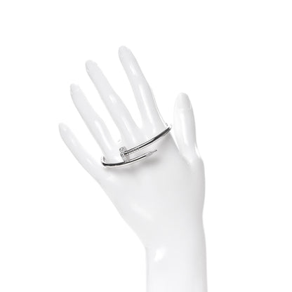 Cartier 18K White Gold Diamond Juste Un Clou Bracelet 15 2 of 6