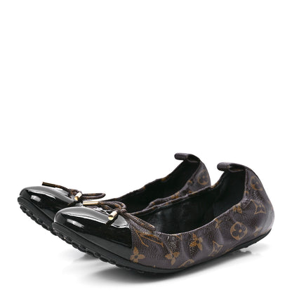 Louis Vuitton Monogram Flirty Ballerina Flats 42 Black 3 of 8