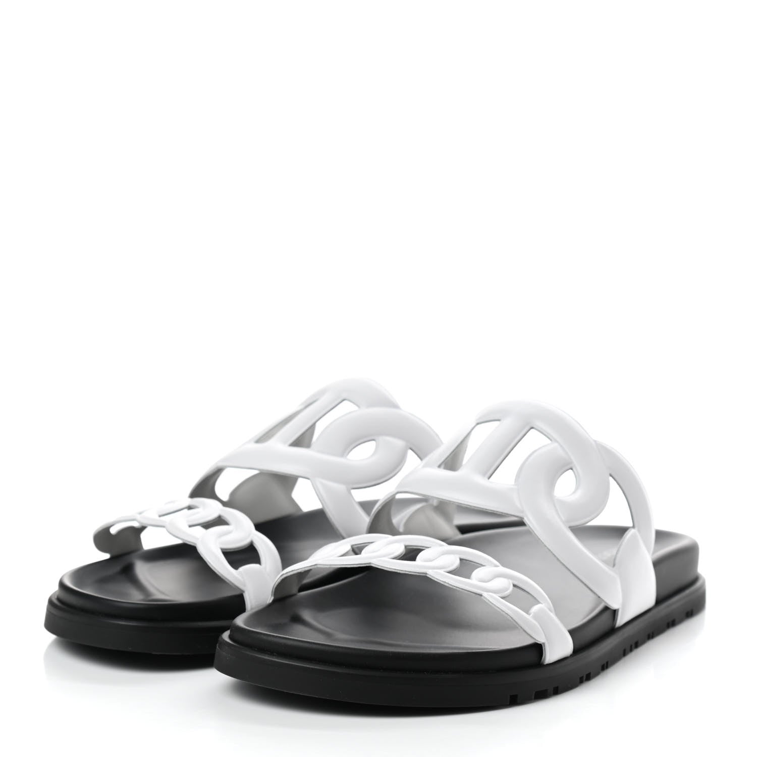 Hermes Nappa Extra Sandals 38.5 White 3 of 8
