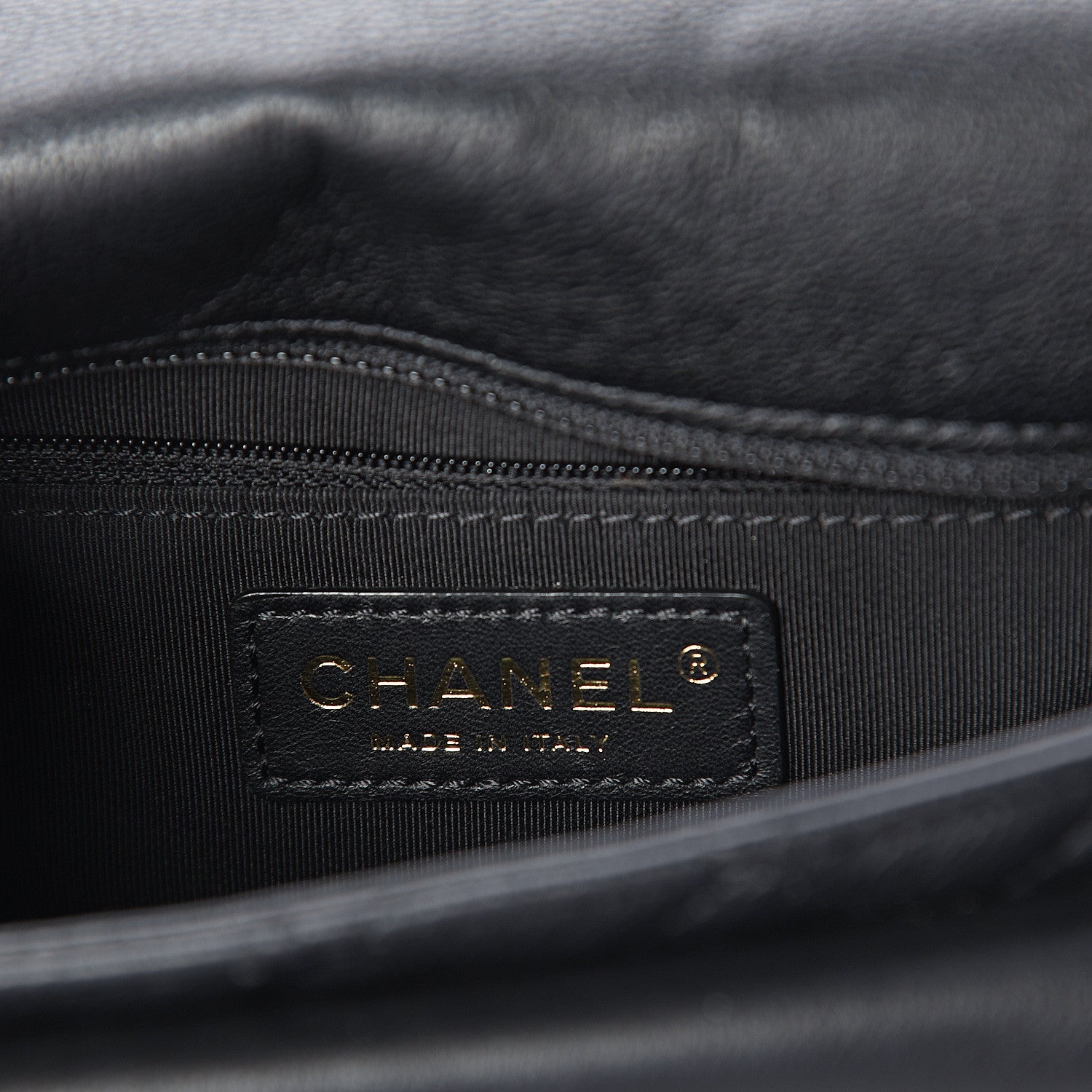 Chanel Grained Calfskin Quilted Messenger Flap Black 5 of 9