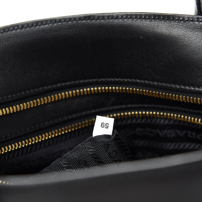 Prada Saffiano City Calfskin Medium Esplanade Tote Black 9 of 10