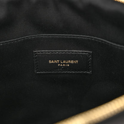 Saint Laurent Lambskin Monogram Medium Sade Puffer Pouch Black 6 of 11
