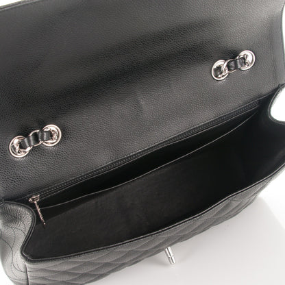 Chanel Caviar Quilted Jumbo Single Flap Black 4 of 7