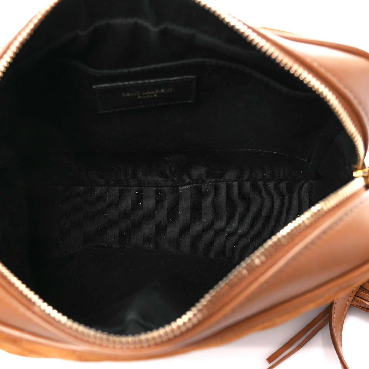 Suede Matelasse Monogram Lou Camera Bag Cinnamon