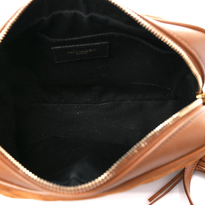 Saint Laurent Suede Matelasse Monogram Lou Camera Bag Cinnamon 5 of 11