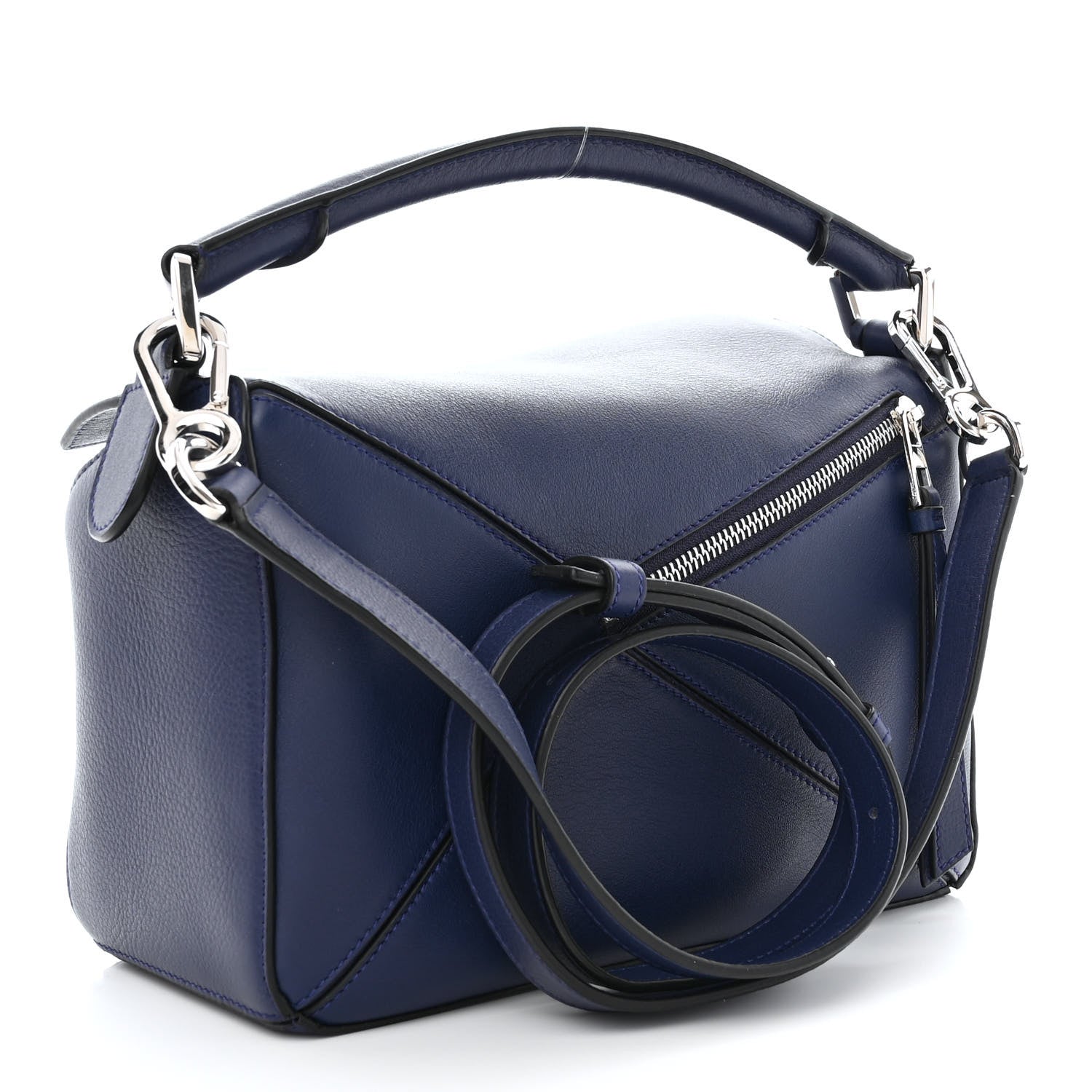Loewe Calfskin Small Puzzle Bag Marine 3 of 10