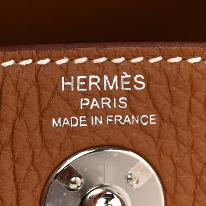 Hermes Taurillon Clemence Mini Lindy 20 Gold 6 of 11