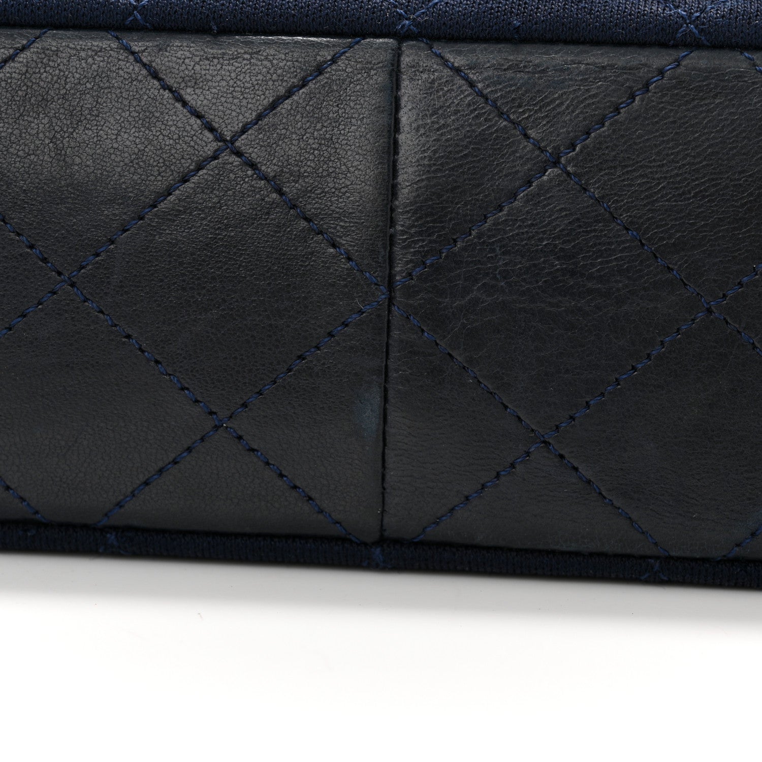 Chanel Jersey Lambskin Quilted Mini Square Flap Navy 16 of 16