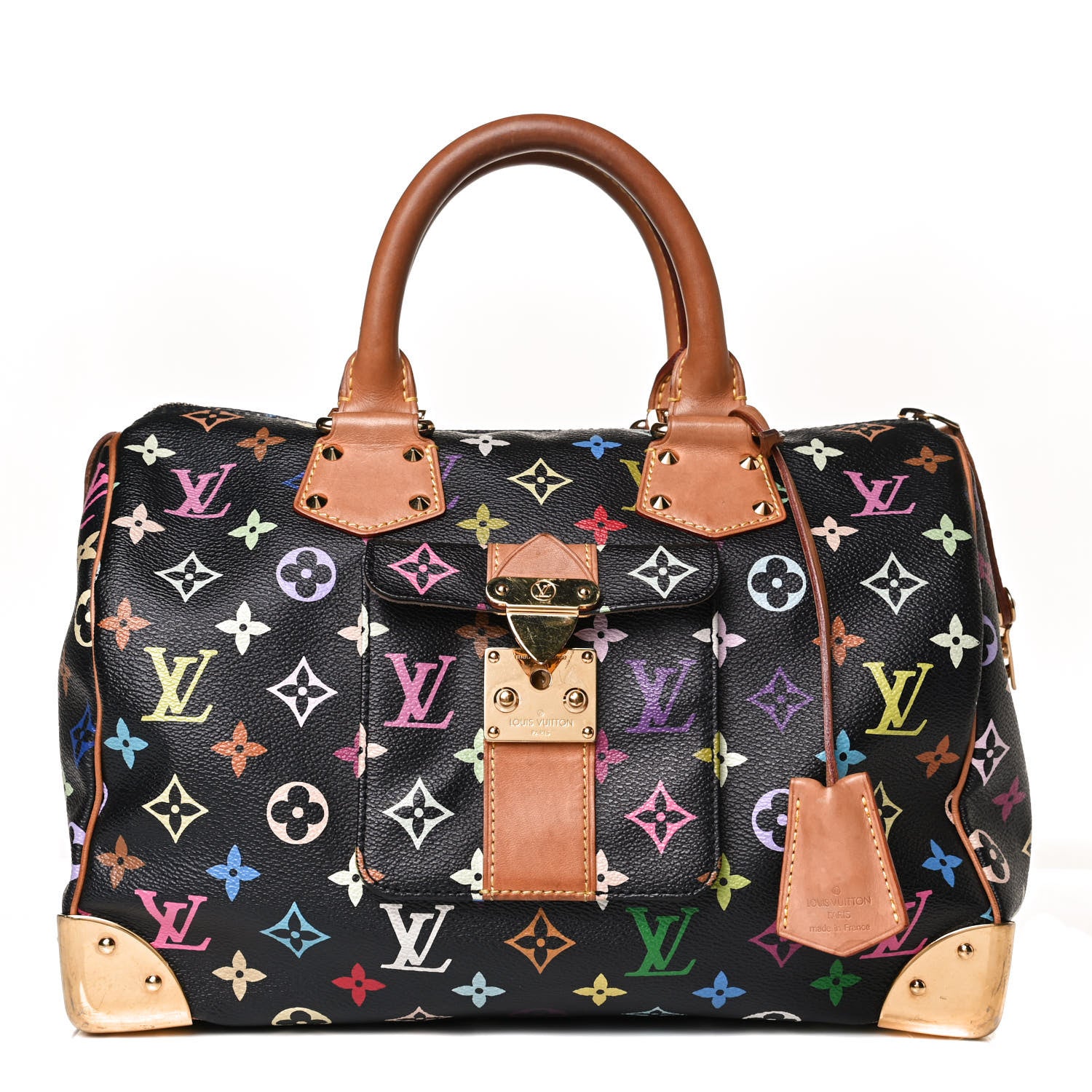 Louis Vuitton Monogram Multicolor Speedy 30 Black 1 of 11
