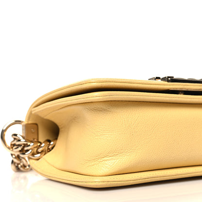 Chanel Caviar Quilted Small Boy Flap Yellow 9 of 11