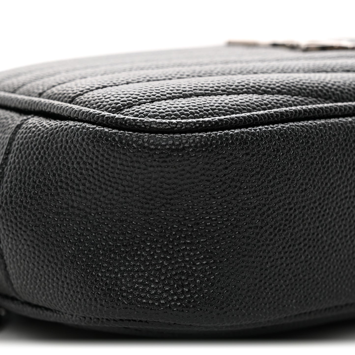 Grain De Poudre Matelasse Monogram Mini Lou Camera Bag Black
