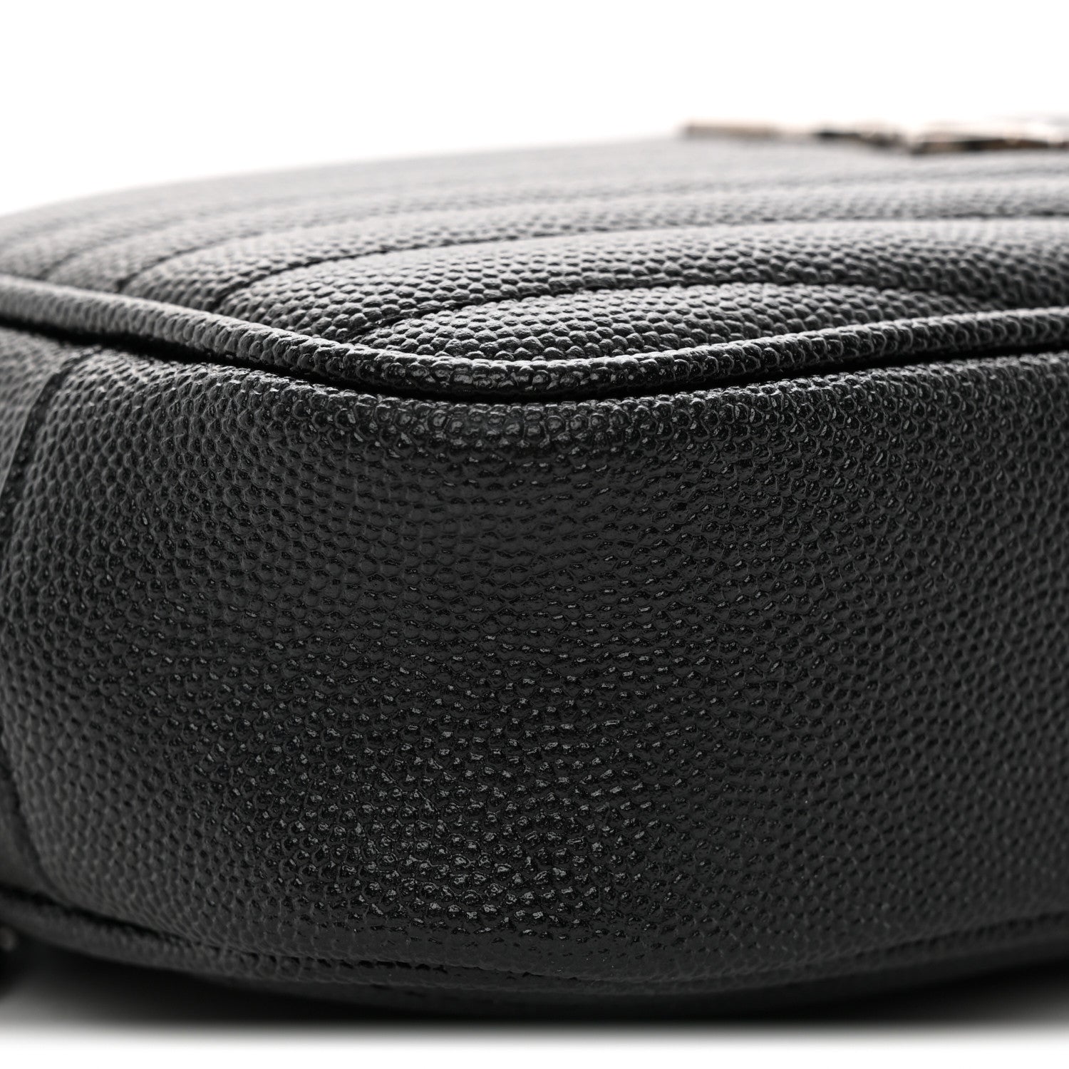 Saint Laurent Grain De Poudre Matelasse Monogram Mini Lou Camera Bag Black 9 of 13