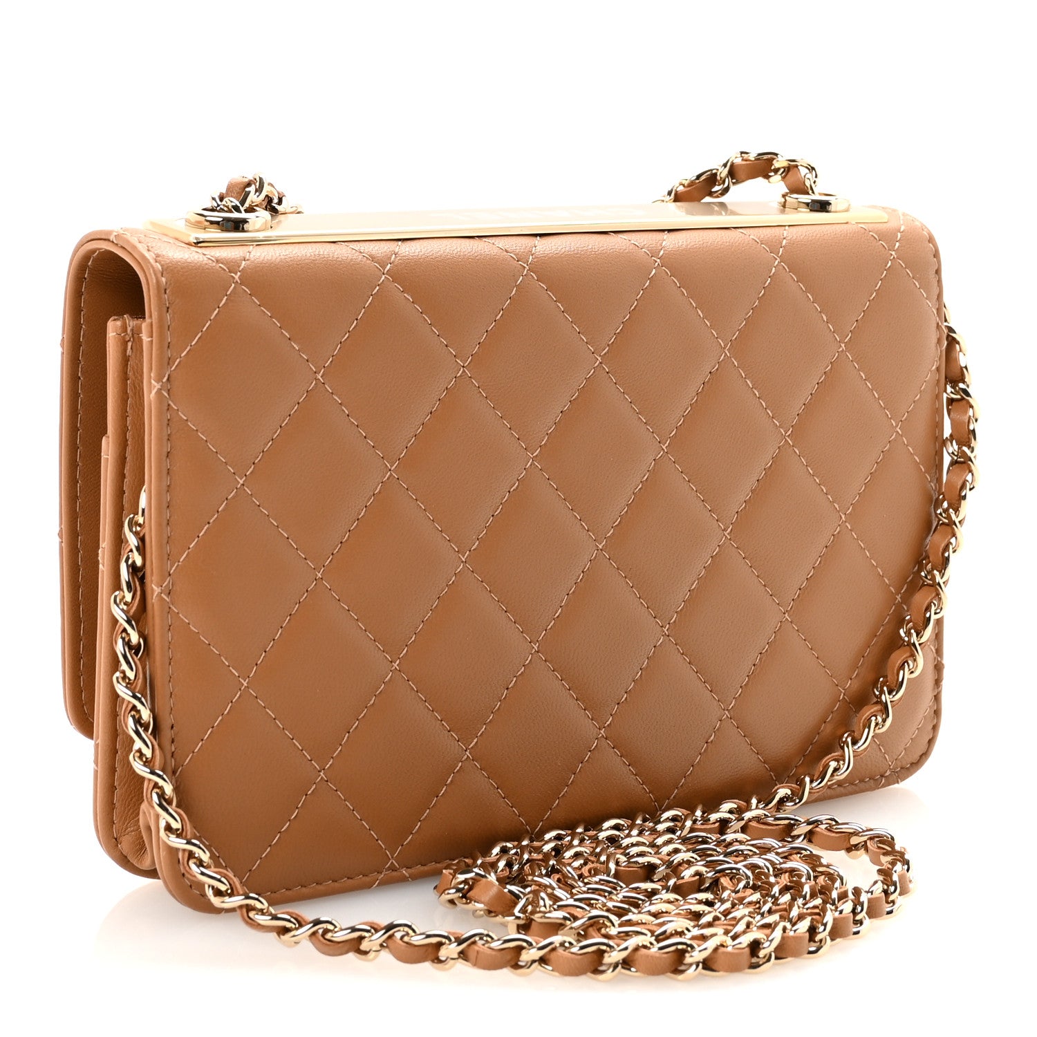 CHANEL CCロゴエンボス長財布 キャメル 【公式通販】