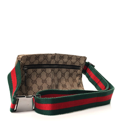 Gucci Monogram Web Belt Bag Dark Brown 3 of 10