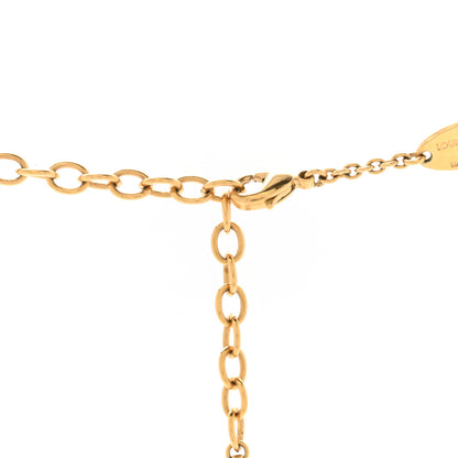 Louis Vuitton Metal L to V Necklace Gold Silver 5 of 7