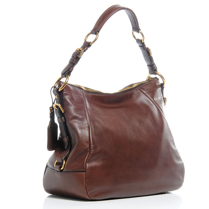 Prada Soft Calf Hobo Nocciolo 4 of 11