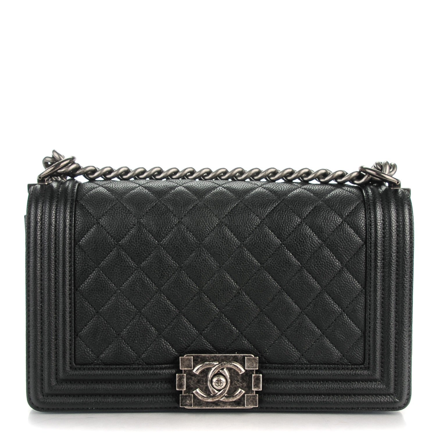 Chanel Caviar Quilted Medium Boy Flap Black 1 of 8