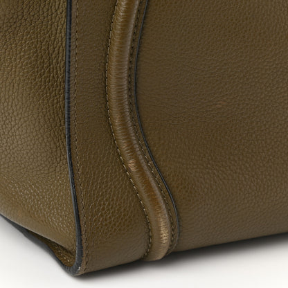 Celine Drummed Calfskin Mini Luggage Souris 11 of 13
