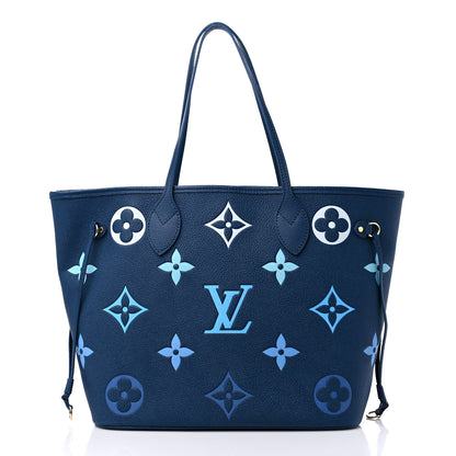 Louis Vuitton Empreinte Monogram Giant Neverfull MM Degrade Bleu 3 of 10