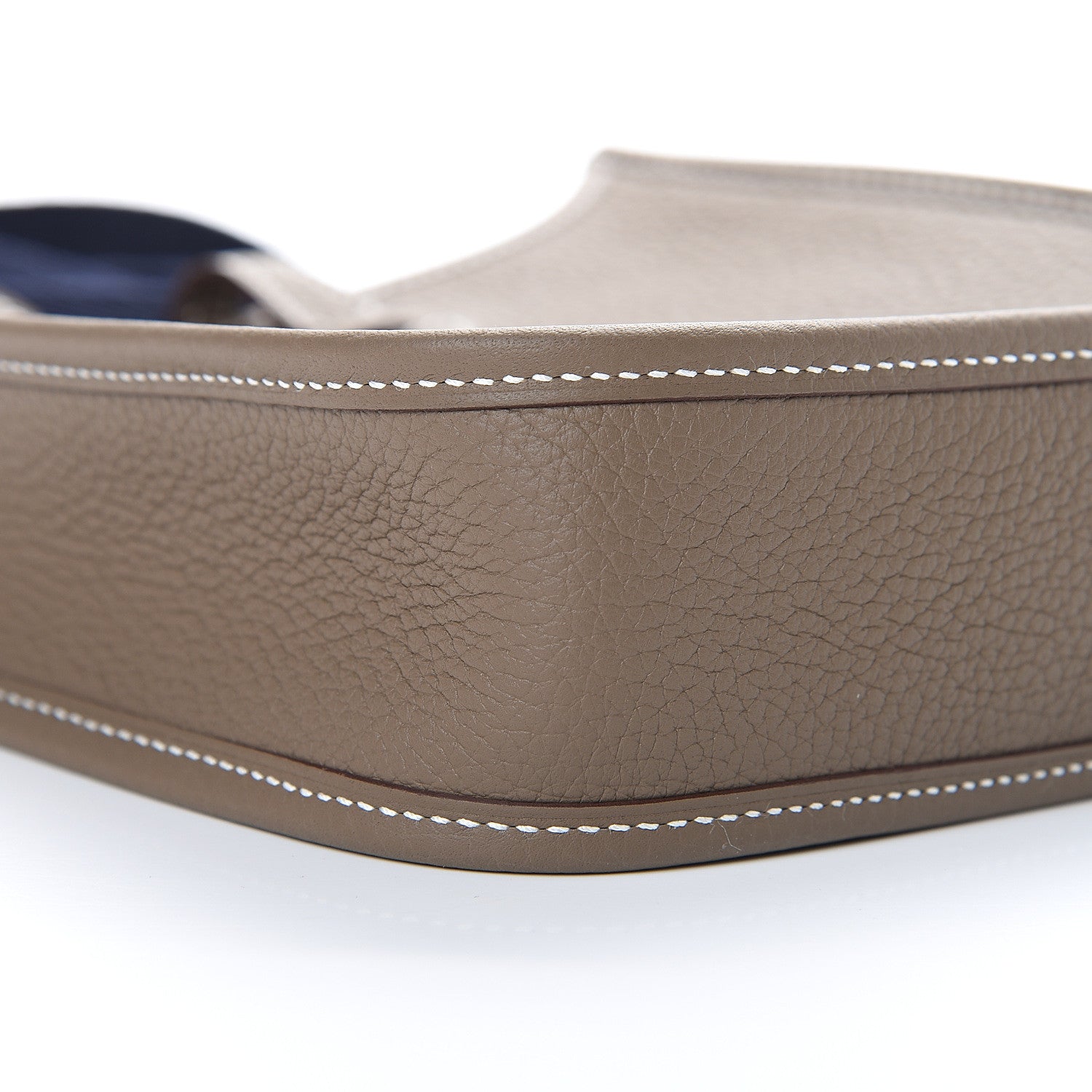 Hermes Taurillon Clemence Amazone Evelyne TPM Etoupe Bleu Indigo 8 of 10