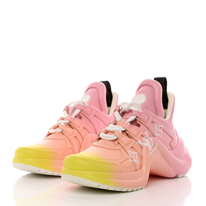 Louis Vuitton Calfskin LV Archlight Sneakers 37.5 Pink 3 of 12