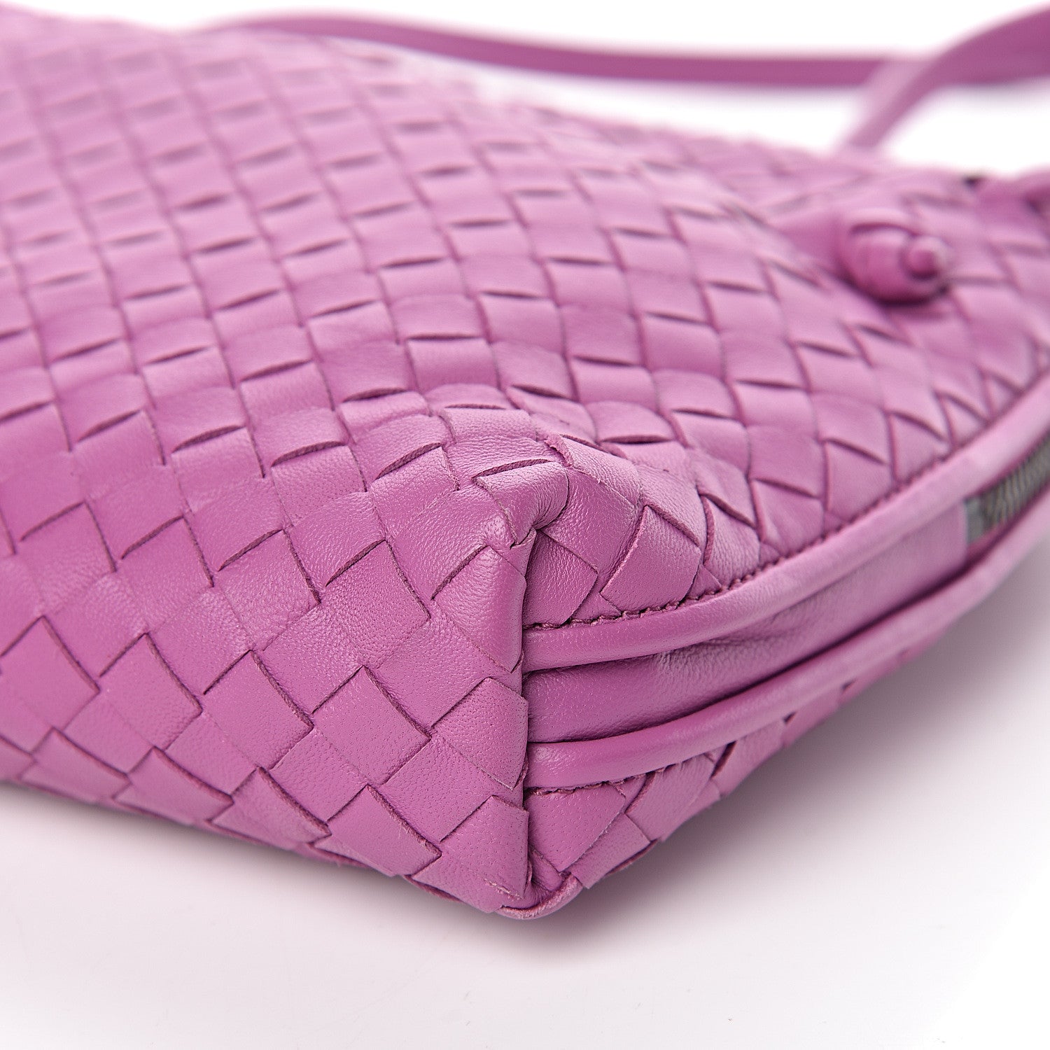 Bottega Veneta Nappa Intrecciato Pillow Crossbody Messenger Peony 10 of 12