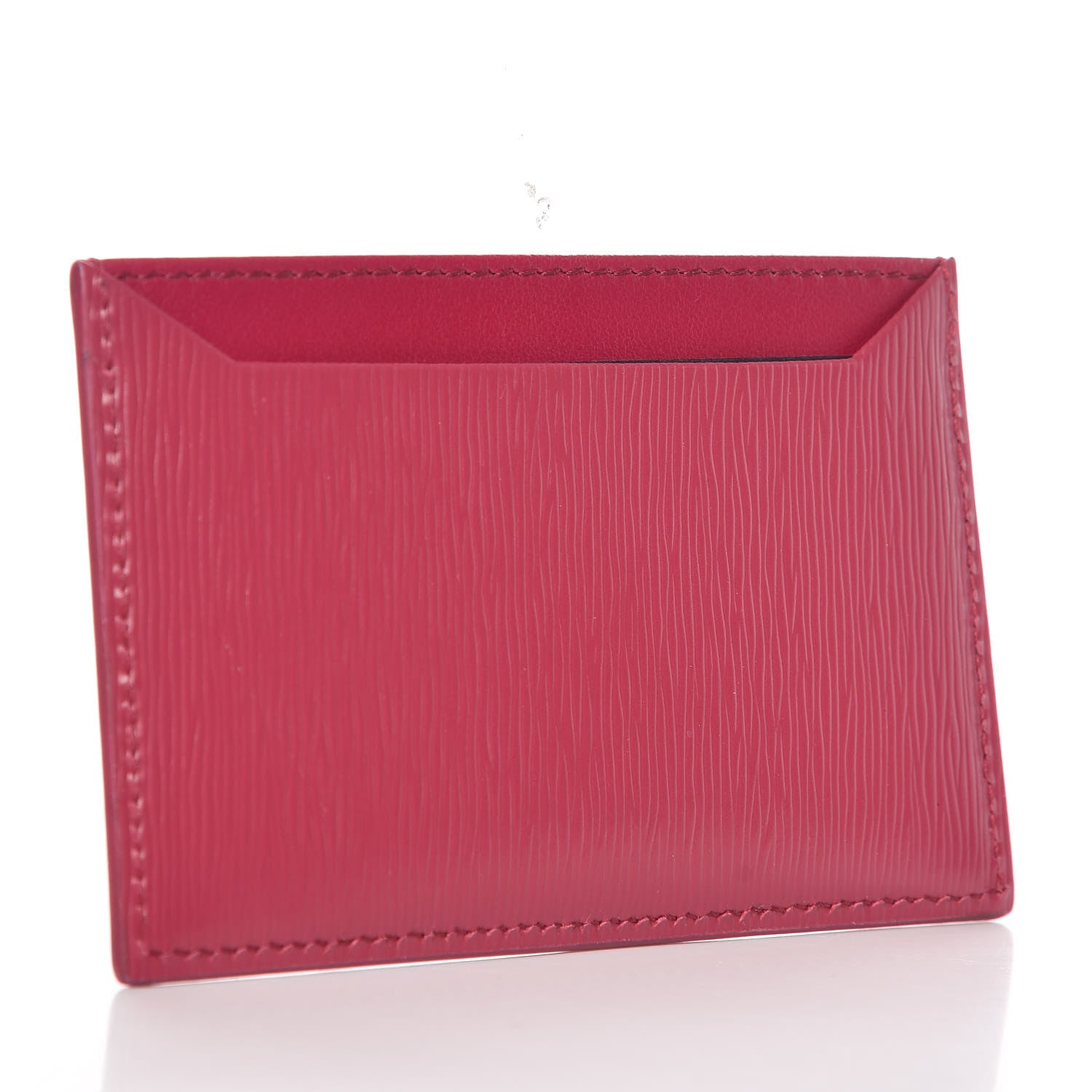 Prada Vitello Move Metal Card Case Ibisco 3 of 8