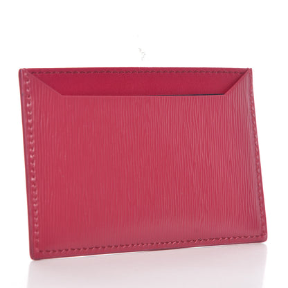 Prada Vitello Move Metal Card Case Ibisco 3 of 8