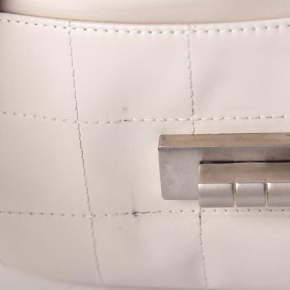 Chanel Calfskin Square Stitched Mademoiselle Shoulder Bag White 11 of 17