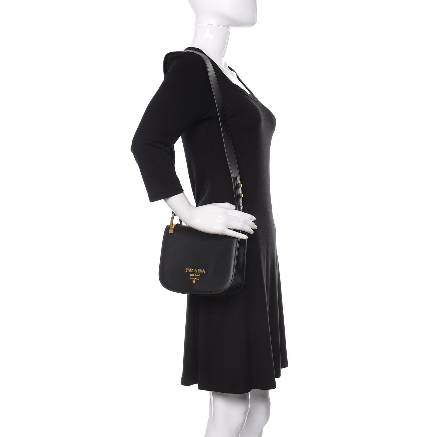 City Calf Pionniere Saddle Bag Black