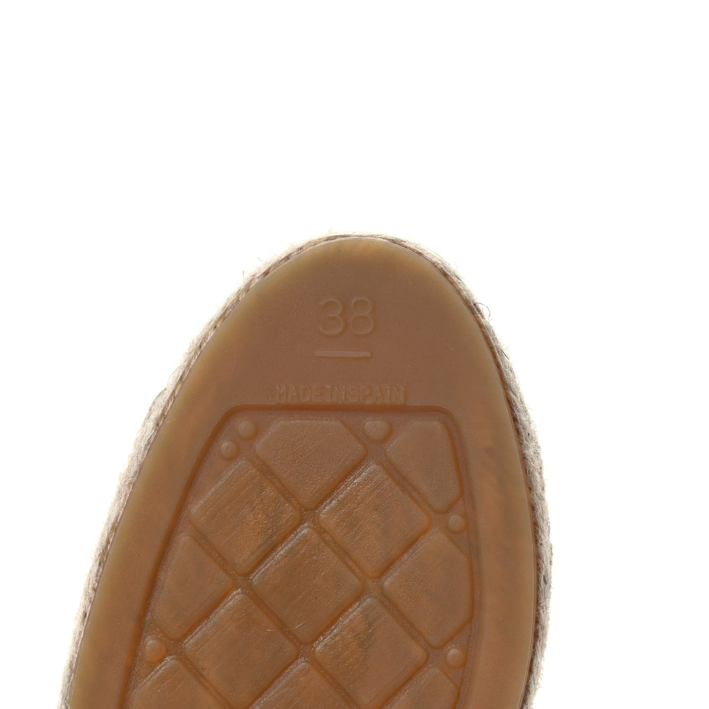 Lambskin CC Espadrilles 38 Beige Black