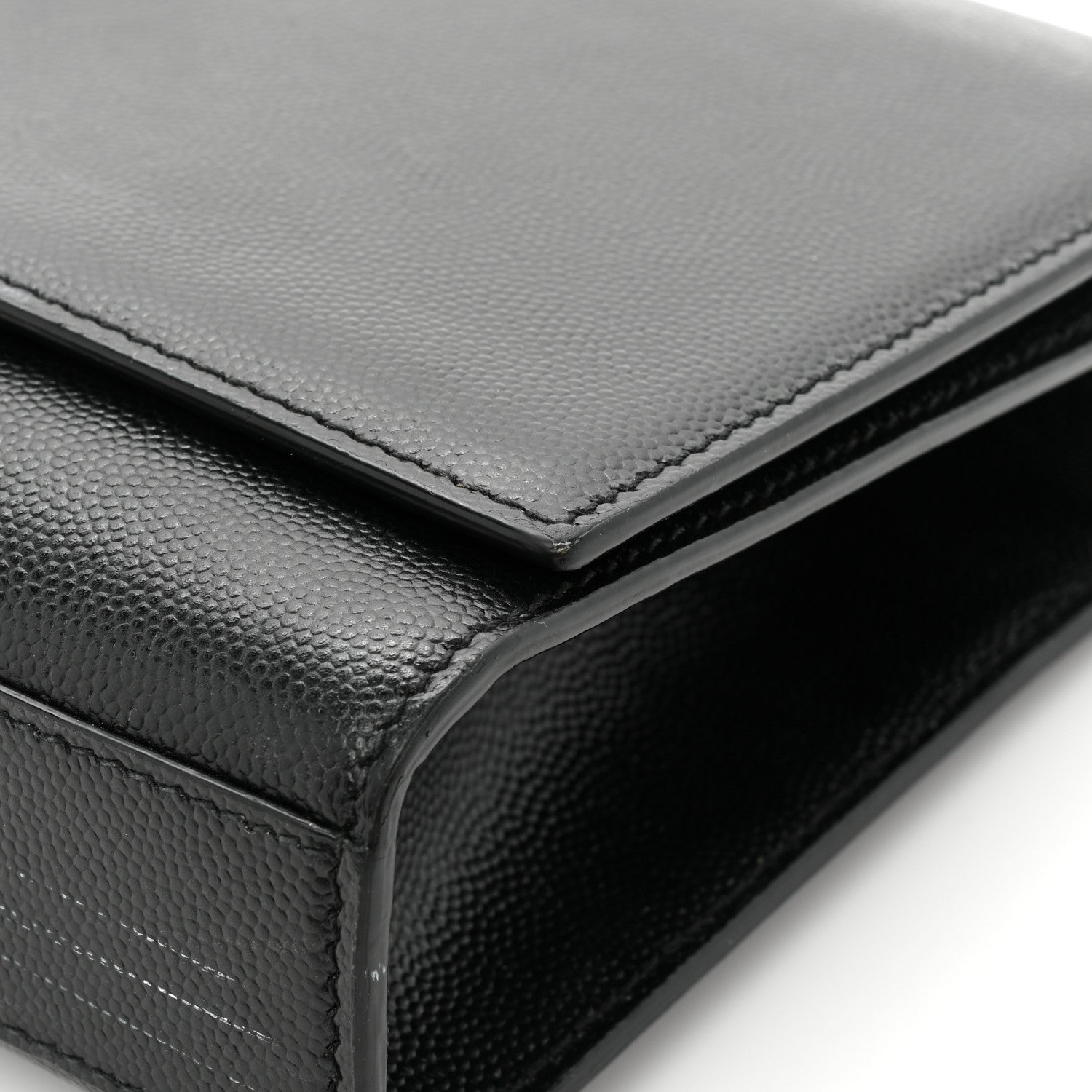 Saint Laurent Grain De Poudre Medium Classic Monogram Monochrome Kate Satchel Black 15 of 18