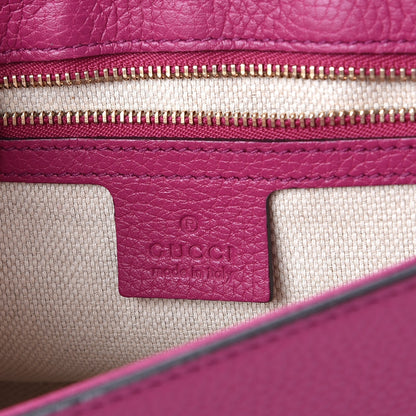 Gucci Cellarius Calfskin Medium Soho Flap Crossbody Bright Bouganville 6 of 8
