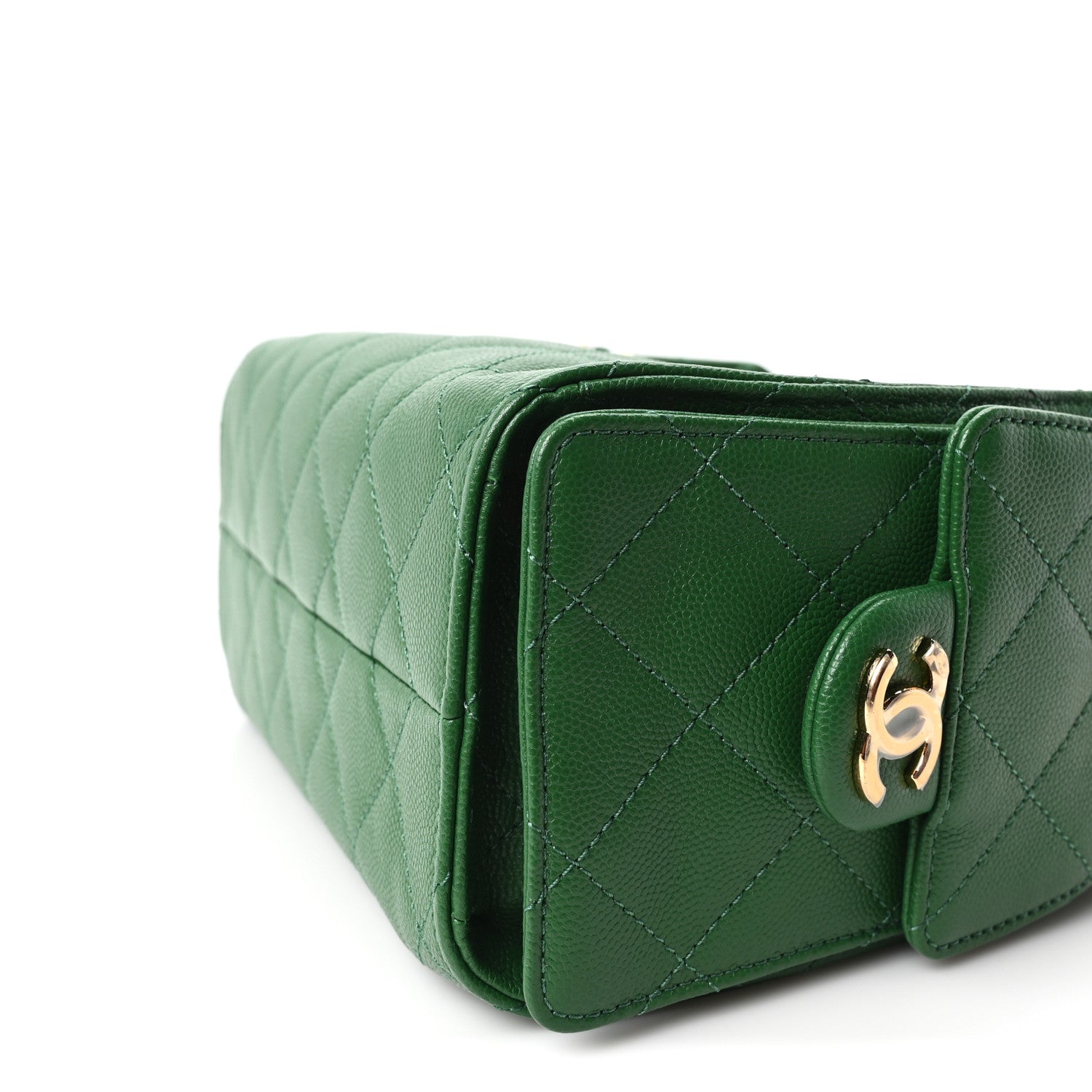 Chanel Caviar Quilted Mini Chanel 25 Handbag Green 10 of 10